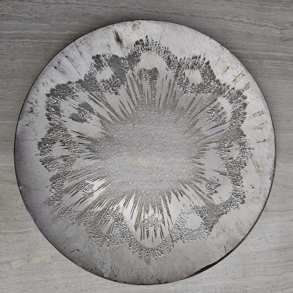 Dorothy Thorpe Vintage MCM Atomic Splash Glass Round Platter